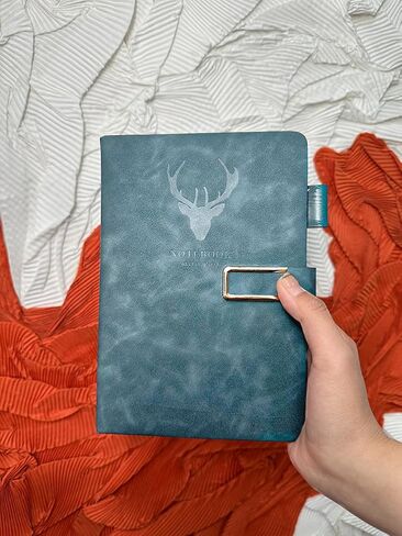 A5 Lined Hardcover Notebook, 360 Pages Ruled Paper | Ideal for School & Office Use, Dark Blue in Saudi Arabia