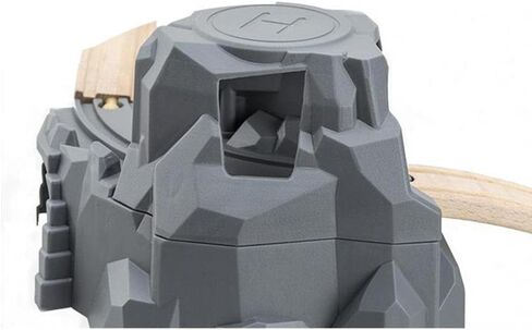 ألعاب قطار السكك الحديدية محاكاة مسار القطار مجموعة نفق اللعب تتضمن مركبات قاطرة مواد خشبية مناسبة للأطفال هدية ديكور المنزل، نفق، 20 × 15 × 14 سم in Kuwait