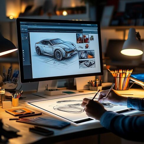 لوحة نسخ LED مقاس A4 صندوق تتبع الضوء LED لوحة إضاءة وظيفة الذاكرة تعمل بمنفذ USB طاولة إضاءة قابلة للتعتيم بدون خطوات للرسم وإزالة الأعشاب الضارة من الفينيل وفن الماس والرسم والرسوم المتحركة in Kuwait