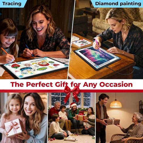 Heanolier A4 LED Copy Board Light Tracing Box,Super Bright Magnetic Light pad with Side physical Buttons,Adjustable Corded Light Table for Tattoo Transferring,Drawing, Light Board for Diamond Painting in Saudi Arabia
