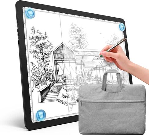 Heanolier A4 LED Copy Board Light Tracing Box,Super Bright Magnetic Light pad with Side physical Buttons,Adjustable Corded Light Table for Tattoo Transferring,Drawing, Light Board for Diamond Painting in Saudi Arabia