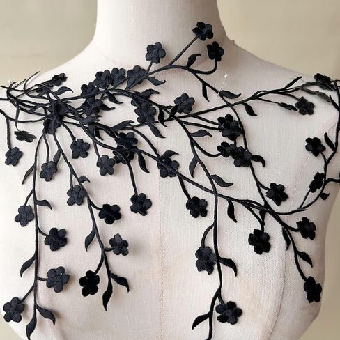 2 pcs Burgundy Iron on Plum Flower Delicate Embroidery Patch for Prom Dress,Costumes in Saudi Arabia