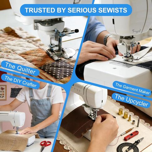 Open Toe Walking Foot with Guide, Compatible with Brother Sewing Machine, Fist Most 7mm Household Low Shank Sewing Machines, Suitable for Quilting and Sewing Multiple Layers in Saudi Arabia