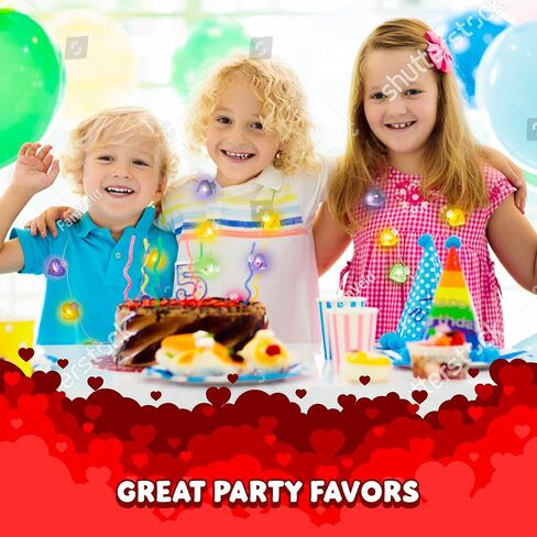 قلادة مضيئة لعيد الحب من ArtCreativity - قلادة قلب ضخمة مع أقوال لطيفة - تضيء بألوان متعددة - قلادة LED على شكل قلب للفتيات والفتيان - هدايا عيد الحب للأطفال in Kuwait