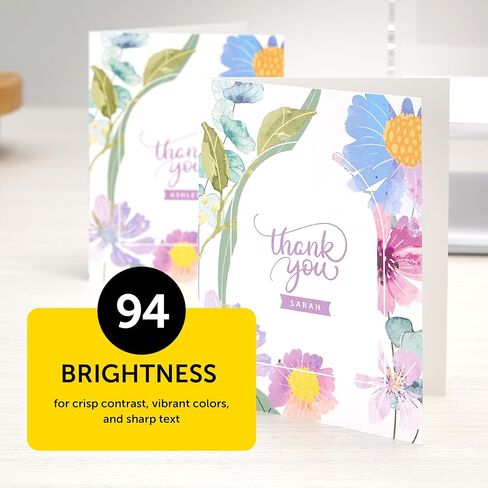 بطاقات بيضاء فاخرة من Astrobrights، مقاس 8.5 بوصة × 11 بوصة، مؤشر 110 رطل، 94 درجة سطوع، 235 ورقة - مخزون بطاقات بيضاء ثقيلة الوزن من Astrobrights للدعوات وبطاقات العمل والحرف اليدوية والطباعة in Kuwait