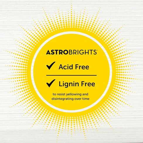 بطاقات بيضاء فاخرة من Astrobrights، مقاس 8.5 بوصة × 11 بوصة، مؤشر 110 رطل، 94 درجة سطوع، 235 ورقة - مخزون بطاقات بيضاء ثقيلة الوزن من Astrobrights للدعوات وبطاقات العمل والحرف اليدوية والطباعة in Kuwait