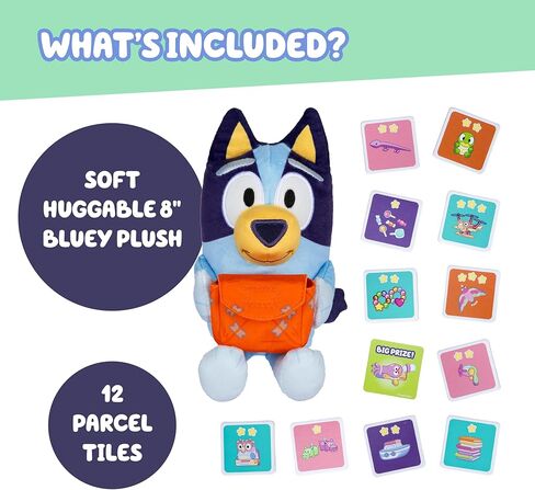 لعبة Bluey Pass The Parcel الموسيقية، لعبة قطيفة ناعمة قابلة للاحتضان مقاس 8 بوصات (20 سم). ثلاث ألعاب تفاعلية للعب، بما في ذلك البطاطس الساخنة. لعبة عائلية ممتعة، ولعبة للحفلات، ولعبة ما قبل المدرسة in Kuwait