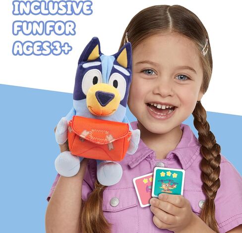لعبة Bluey Pass The Parcel الموسيقية، لعبة قطيفة ناعمة قابلة للاحتضان مقاس 8 بوصات (20 سم). ثلاث ألعاب تفاعلية للعب، بما في ذلك البطاطس الساخنة. لعبة عائلية ممتعة، ولعبة للحفلات، ولعبة ما قبل المدرسة in Kuwait