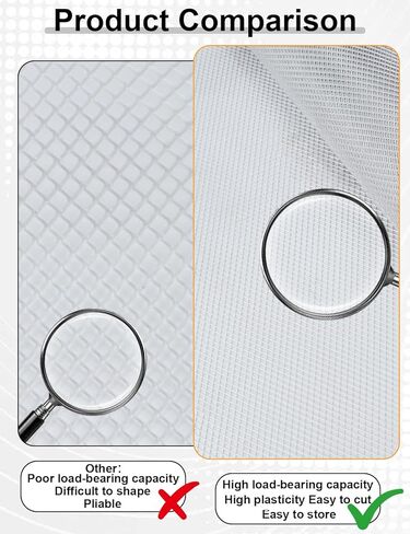 شبكة سلكية من الألومنيوم للفنون والحرف - 5.7 بوصة × 13.1 قدم - شبكة نحت مرنة للفنون والحرف اليدوية، شبكة معدنية رفيعة سهلة القطع مع مقص إضافي وأشرطة تخزين، منحوتات يدوية وحرف إبداعية in Kuwait