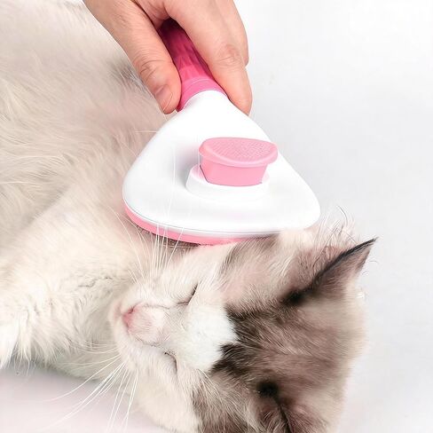 Cat Grooming Brush Gentle Daily Care Tool for Shedding and Hair Removal in Saudi Arabia