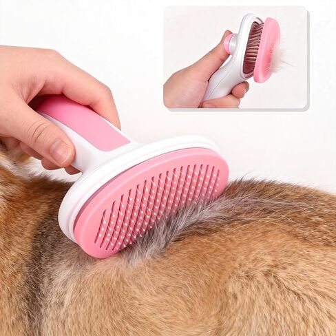 Cat Grooming Brush Gentle Daily Care Tool for Shedding and Hair Removal in Saudi Arabia