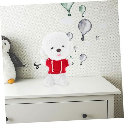 Interchangeable Plush Bear Hoodie for Dolls Red Solid Color Sweatshirt Clothes for Stuffed Animal Collectors Versatile Doll Clothing Accessory to Boost Imagination and Enhance in Saudi Arabia