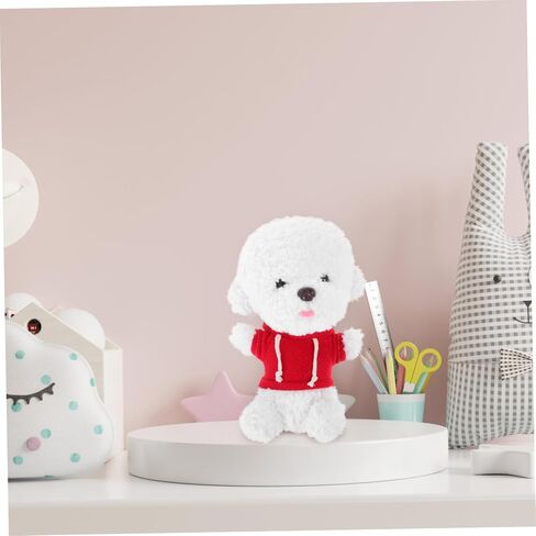 Interchangeable Plush Bear Hoodie for Dolls Red Solid Color Sweatshirt Clothes for Stuffed Animal Collectors Versatile Doll Clothing Accessory to Boost Imagination and Enhance in Saudi Arabia
