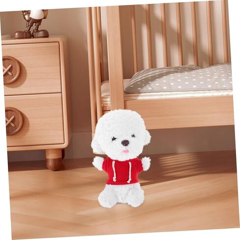 Interchangeable Plush Bear Hoodie for Dolls Red Solid Color Sweatshirt Clothes for Stuffed Animal Collectors Versatile Doll Clothing Accessory to Boost Imagination and Enhance in Saudi Arabia