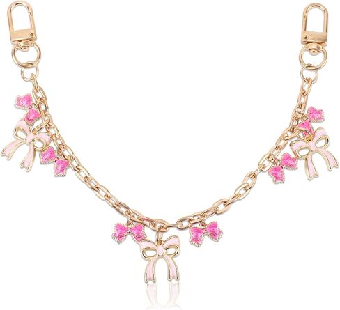 حقيبة ساحرة لحقائب اليد، سلسلة محفظة على شكل فيونكة وردية لطيفة وقلادات محفظة عصرية وإكسسوارات زخرفية للنساء حقائب يد على الكتف ومقبض قصير in Kuwait