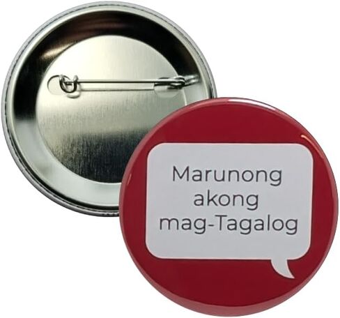 Marunong akong mag‑Tagalog (I speak Tagalog) pins - 2.25 inch buttons - Pack of 10 pinback buttons in Saudi Arabia
