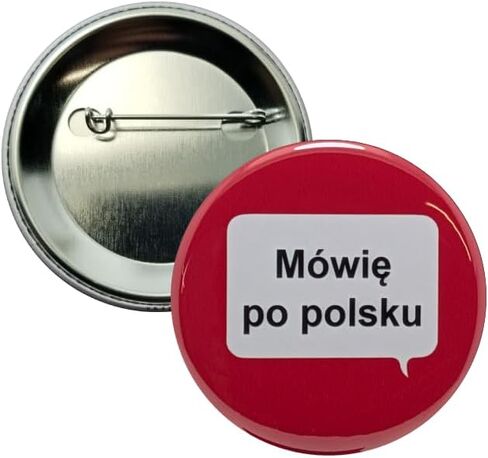 Mówię po polsku (I speak Polish) pins - 2.25 inch buttons - Pack of 10 pinback buttons in Saudi Arabia