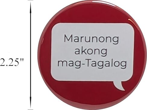 دبابيس Marunong akong mag‑Tagalog (أنا أتكلم التغالوغ) - أزرار 2.25 بوصة - حزمة من 100 زر دبوس خلفي in Saudi Arabia