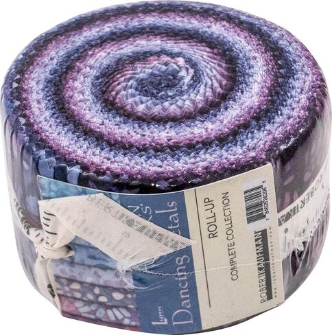 Lunn Studios Artisan Batiks Dancing Petals Roll Up 40 2.5-inch Strips Robert Kaufman RU-1330-40 in Saudi Arabia