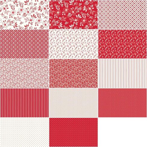 Dani Mogstad Radiant Ruby 14 Fat Quarters Riley Blake Designs FQ-17260-14 in Saudi Arabia