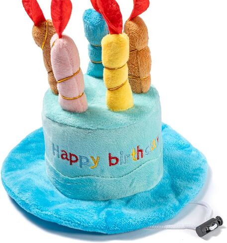 لوازم حفلات أعياد ميلاد الكلاب، قبعة الحفلات مع حزام ذقن مرن، قبعة كعكة قطيفة ناعمة، قبعة للكلاب والقطط جاهزة للصور، تناسب المقاسات الصغيرة/المتوسطة/الكبيرة، زينة وهدايا عيد ميلاد الكلاب (أزرق) in Kuwait