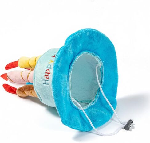 لوازم حفلات أعياد ميلاد الكلاب، قبعة الحفلات مع حزام ذقن مرن، قبعة كعكة قطيفة ناعمة، قبعة للكلاب والقطط جاهزة للصور، تناسب المقاسات الصغيرة/المتوسطة/الكبيرة، زينة وهدايا عيد ميلاد الكلاب (أزرق) in Kuwait