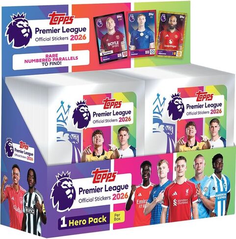 ملصقات 2025-26 Topps Premier League - صندوق مكون من 100 قطعة (600 ملصق) in Saudi Arabia