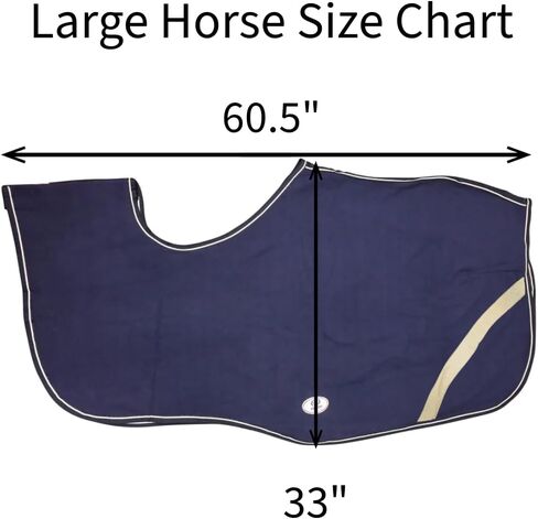 Derby Originals Classic Horse Polar Fleece Keyhole Quarter Sheet – Breathable, Moisture-Wicking, Reflective Exercise Rug with Contoured Fit, Tail Cord & Reflective Safety Strips in Saudi Arabia