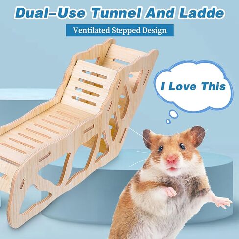 نفق الهامستر الخشبي، مخبأ الهامستر متعدد الاستخدامات ونفق الاستكشاف، سلم التسلق، مستكشف الهامستر، مخبأ الهامستر للهامستر، جربيلز، الحيوانات الأليفة الصغيرة in Kuwait