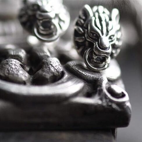 New 2PCS Cloud Wolf Earring Earnail Silver ear stud Cosplay Earrings Prop Gifts in Saudi Arabia