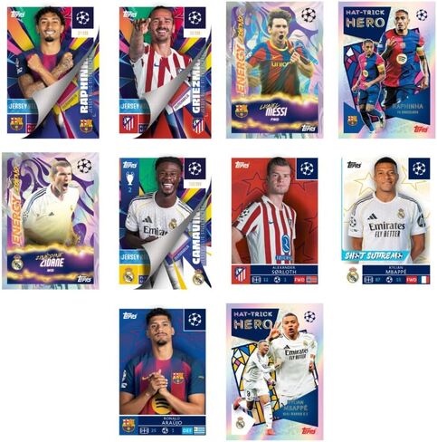 ملصقات Topps Champions League 2025-26 - حزمة المبتدئين (ألبوم + 25 ملصقًا) in Kuwait