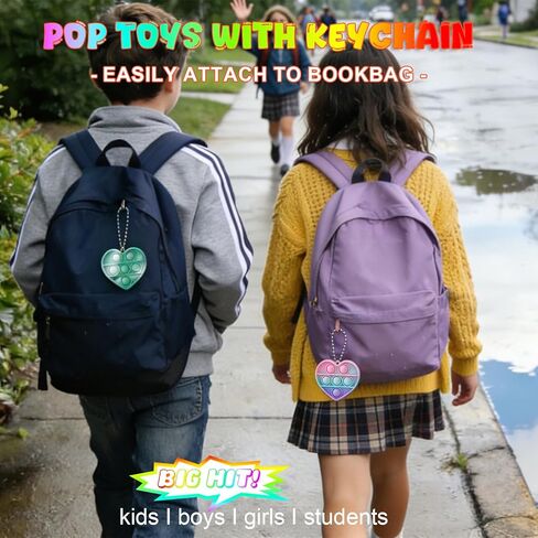 30Pcs Valentine's Day Gift Set, School Classroom Exchange Kit for Kids, Heart Shape Bubble Fidget Toys with Cards, Multi-Color Toys for Kids Valentine's Party Favors and Classroom Gift Exchange in Saudi Arabia