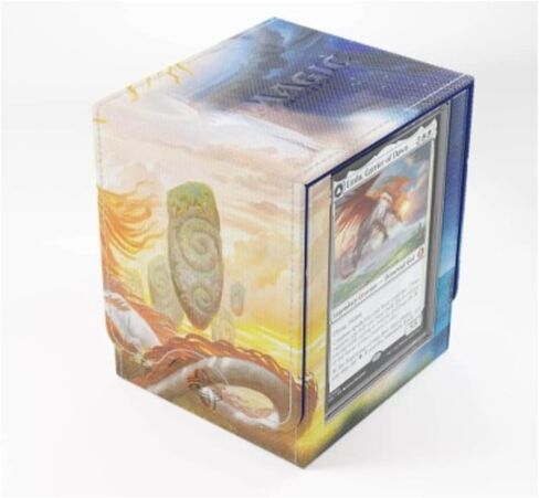 Gamegenic Magic: The Gathering Lorwyn Eclipsed Squire Plus 100+ XL - تصميم لم الشمل السماوي، يحمل أكثر من 100 بطاقة مزدوجة الأكمام، درع ممتاز، شاشة قائد محمية من الأشعة فوق البنفسجية in Kuwait