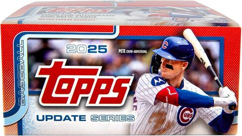 2025 Topps تحديثات بطاقات البيسبول التجارية، صندوق عرض معزز 20 قيراط، ابحث عن بطاقات المبتدئين! in Kuwait