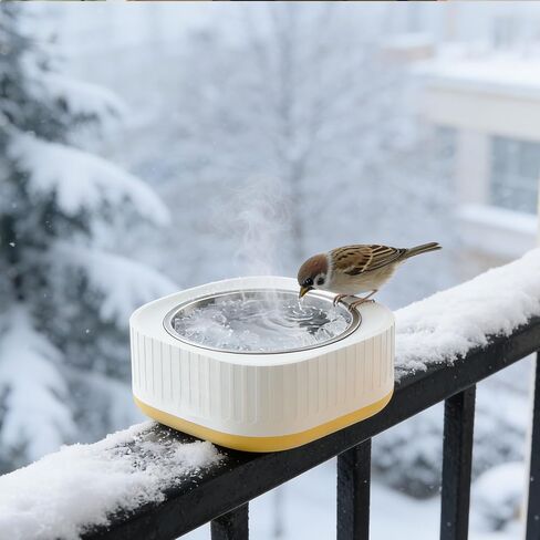 Heated Pet Bowl, Heated Water Bowl for Dogs and Cats Outdoors,Thermostatic Control Pet Heated Bowl for Winter for Dogs, Cats, Chickens, Ducks, Squirrels, Rabbits, Birds, and Animals in Saudi Arabia