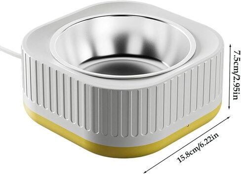 Heated Pet Bowl, Heated Water Bowl for Dogs and Cats Outdoors,Thermostatic Control Pet Heated Bowl for Winter for Dogs, Cats, Chickens, Ducks, Squirrels, Rabbits, Birds, and Animals in Saudi Arabia
