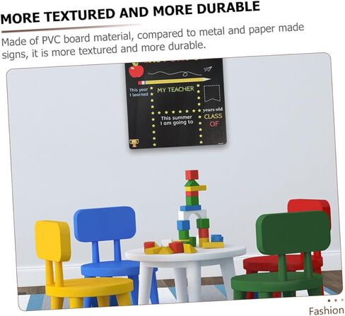 2pcs S Writing Chalkboards for Preschool and Elementary School Plastic Letter Boards with Message Sign Function Classroom Decor for First Day of School in Saudi Arabia
