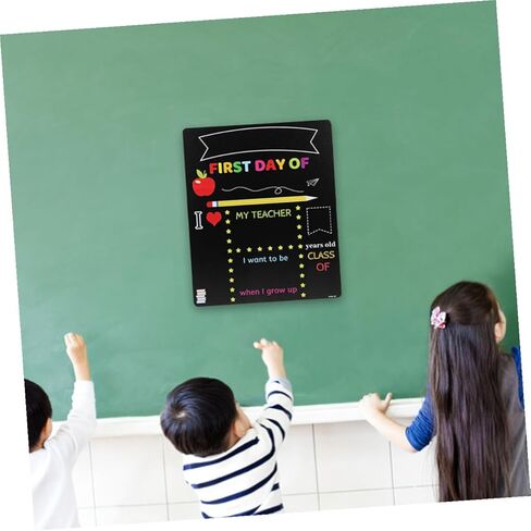 2pcs S Writing Chalkboards for Preschool and Elementary School Plastic Letter Boards with Message Sign Function Classroom Decor for First Day of School in Saudi Arabia
