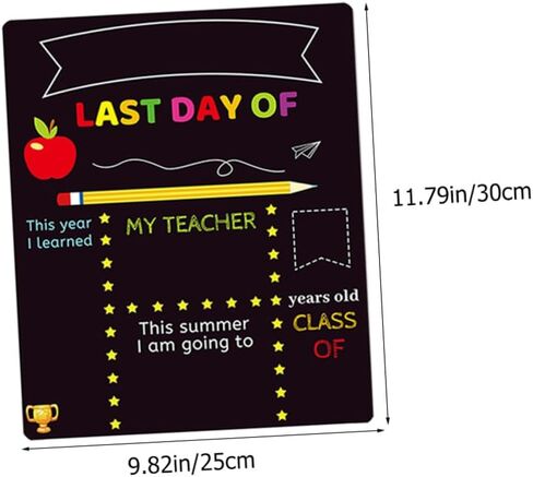 2pcs S Writing Chalkboards for Preschool and Elementary School Plastic Letter Boards with Message Sign Function Classroom Decor for First Day of School in Saudi Arabia