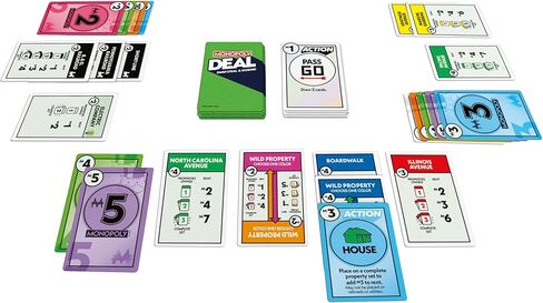 Monopoly Deal Card Game in Collectible Storage Tin | Ages 8+ | 2-5 Players | 15 Mins. | Fun Family Games for Kids, Teens, and Adults | Travel Games (Amazon Exclusive) in Saudi Arabia