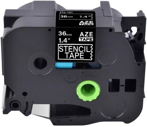 Etching Stencil Tape Cassette Non-Adhesive 18mm 24mm 36mm Black Compatible with Printer Supplies STE-141 STE-151 STE-161(18mm) in Saudi Arabia