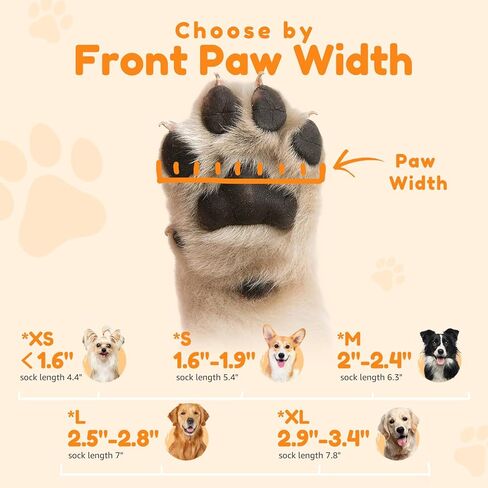 PICK FOR LIFE Non Slip Dog Socks with Grippers Prevent from Licking Paws,Anti-Slip Dogs Grip Socks for Senior Dogs on Hardwood Floor(Grey,2Pairs,L) in Saudi Arabia