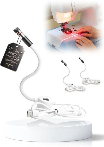 Magnetic Positioning Quilting Light for Sewing Machine Laser Miter Saw Seam Accessories Guide Stitch Straight Line Red with Accurate Alignment Sticker Heat Press Marking System Lazer (Crosslight-Plug) in Saudi Arabia