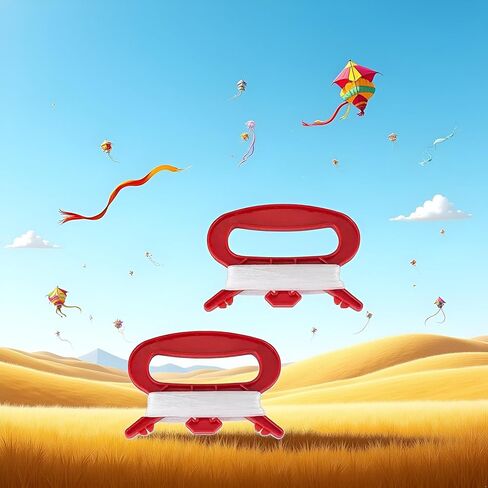 BWESOO 2Pcs Red D Shape Winder with 100m Line String for Outdoor Sports Flying Kite,Kite Board Tool Kit Kites and Wind Spinners in Saudi Arabia