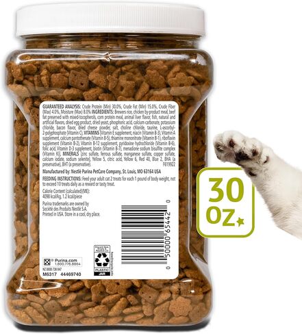 Purina Friskies Party Mix Morning Munch Crunch Egg, Bacon and Cheese Flavors Cat Treats - 30 oz Canister in Saudi Arabia