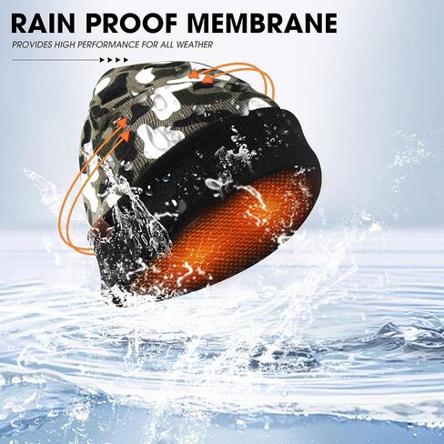 قبعة صغيرة مقاومة للماء من راندي صن، قبعة شتوية محبوكة مترهلة للاستخدام اليومي سميكة وناعمة ودافئة مضادة للأشعة فوق البنفسجية متوسطة/كبيرة، عبوة واحدة in Kuwait