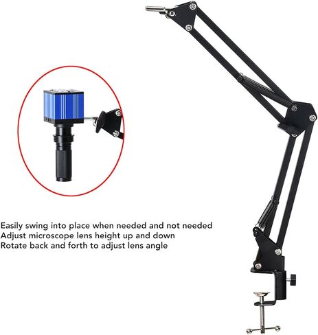 Flexible Arm Stand for Digital Microscope,Microscope Articulating Arm Stand with 50mm Lens Fixing Ring Industrialcamera Armstand Universal Telescopic Folding for Industrial Camera in Saudi Arabia