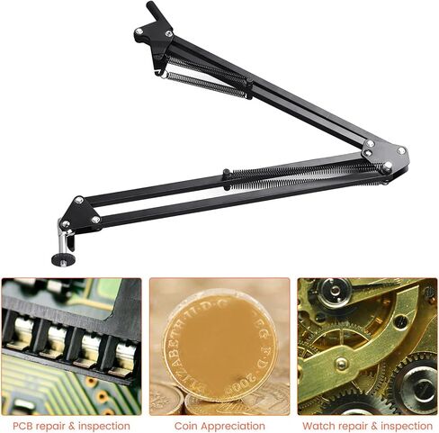 Flexible Arm Stand for Digital Microscope,Microscope Articulating Arm Stand with 50mm Lens Fixing Ring Industrialcamera Armstand Universal Telescopic Folding for Industrial Camera in Saudi Arabia
