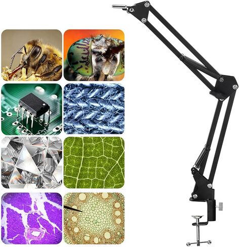 Flexible Arm Stand for Digital Microscope,Microscope Articulating Arm Stand with 50mm Lens Fixing Ring Industrialcamera Armstand Universal Telescopic Folding for Industrial Camera in Saudi Arabia