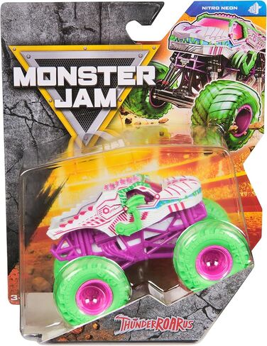 Monster Jam, Official ThunderROARus Monster Truck, Die-Cast Vehicle, 1:64 Scale, Kids Toys for Boys Ages 3 and up in Kuwait